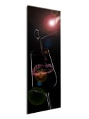 artissimo Glasbild 30x80cm Bild aus Glas Küche Küchenbild hoch schmal Wein-Glas, Essen und Trinken: Wein I Bild 1