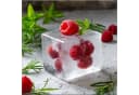 artissimo Glasbild 30x30 cm Himbeeren im Eis Rot/Grün Bild 2
