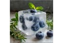 artissimo Glasbild 30x30 cm Blaubeeren im Eis Modern Bild 2