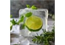 artissimo Glasbild 30x30cm Küchenbild Eiswürfel Limette Bild 2