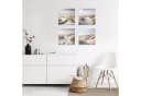 artissimo Glasbild Strand und Meer 30x30 cm Wandbild Bild 1