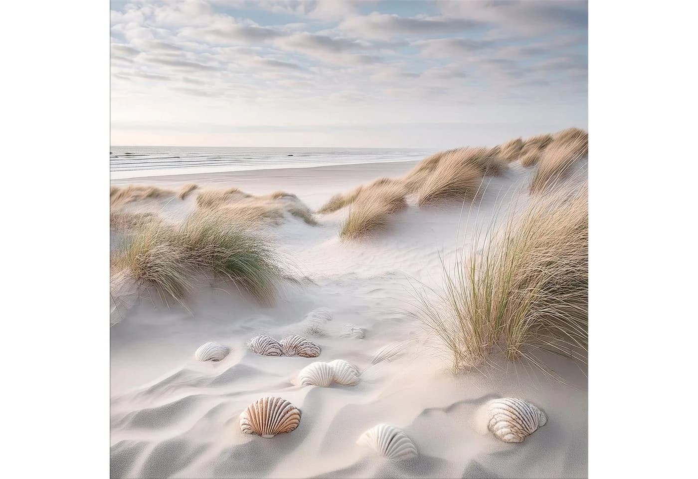 artissimo Glasbild Strand und Meer 30x30 cm Wandbild - Bild 2