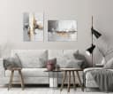 artissimo Leinwandbild 70x50 cm Grau/Beige Abstrakte Malerei Bild 4