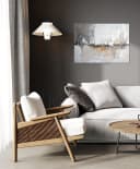 artissimo Leinwandbild 70x50 cm Grau/Beige Abstrakte Malerei Bild 5