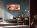 artissimo Glasbild XXL Blumen Orange-Gold Modern Bild 4