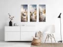 artissimo Glasbild Strandmotiv Dünenweg am Meer Wandbild Hochformat Bild 3