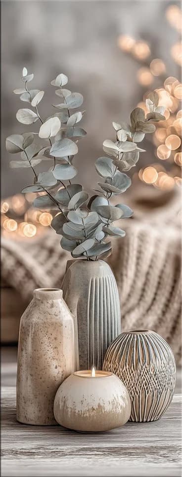 artissimo Glasbild 30x80cm Stillleben mit Eukalyptus - Bild 2
