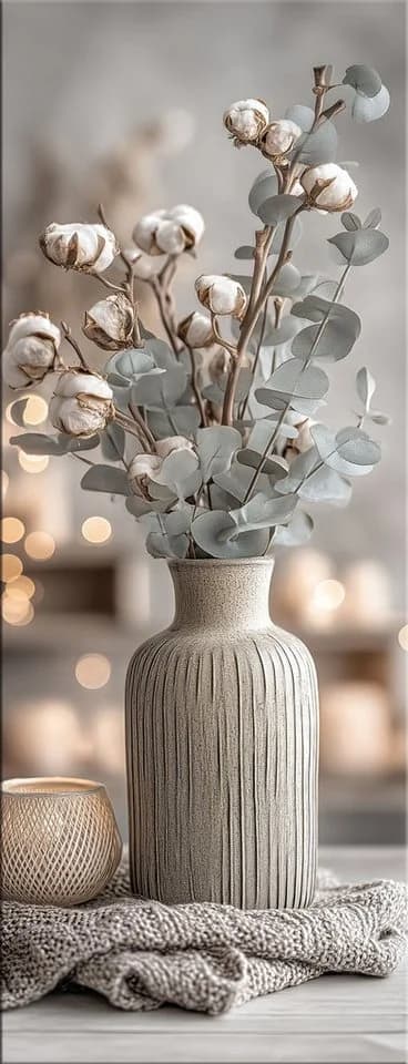 artissimo Glasbild Stillleben mit Eukalyptus 30x80cm - Bild 2