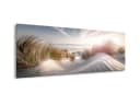 artissimo Glasbild Dünenlandschaft 80x30 cm Modern Maritim Bild 1