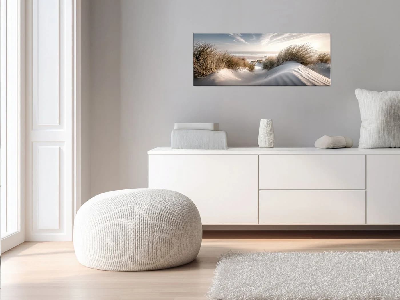 artissimo Glasbild Dünenlandschaft 80x30 cm Modern Maritim - Bild 4