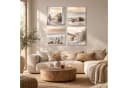 artissimo Glasbild Strandmotiv Treibholz 50x50 cm Beige Bild 4