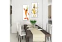 artissimo Glasbild 30x80 cm Orange Karotte mit Sonnenbrille Bild 1