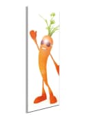 artissimo Glasbild 30x80 cm Orange Karotte mit Sonnenbrille Bild 3