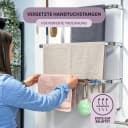 bremermann Handtuchhalter Tür-Hängeregal mit 4 praktischen Haken, verchromt Bild 3