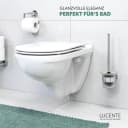 bremermann WC-Reinigungsbürste LUCENTE Edelstahl Glas silber Bild 1