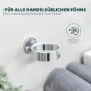 bremermann Haartrocknerhalter Bad-Serie LUCENTE Edelstahl Silber Bild 5