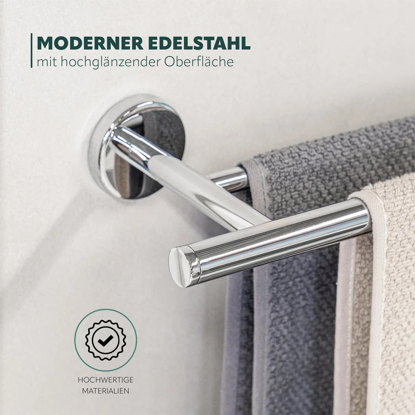 bremermann Handtuchhalter Bad-Serie LUCENTE Edelstahl verchromt - Bild 4