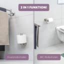 bremermann Toilettenpapierhalter PIAZZA 2in1 Edelstahl Matt Bild 3