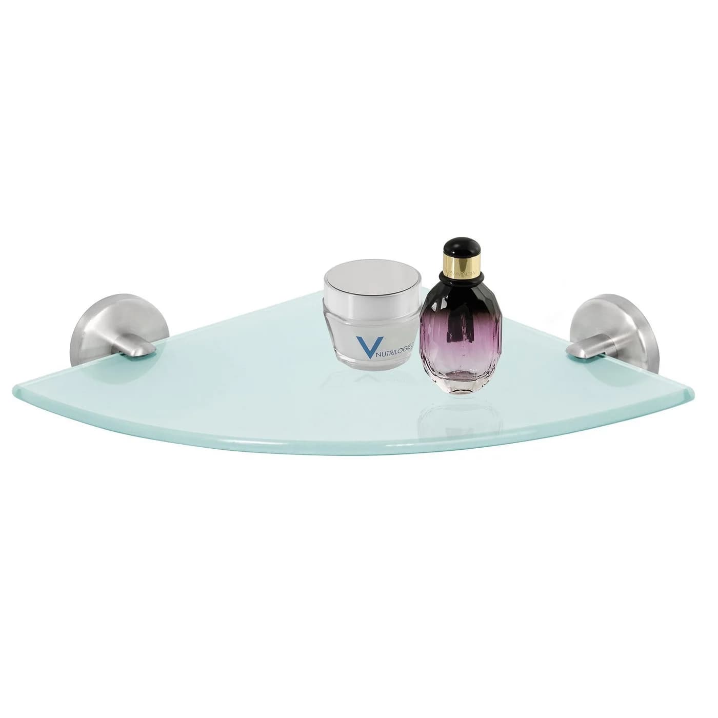 bremermann Wandregal Bad-Serie PIAZZA Glas Edelstahl Matt - Bild 2