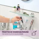 bremermann Wandregal Bad-Serie PIAZZA Glas Edelstahl Matt Bild 3