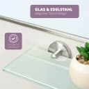 bremermann Wandregal Bad-Serie PIAZZA Glas Edelstahl Matt Bild 4