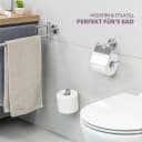 bremermann Toilettenpapierhalter PIAZZA mit Blende Edelstahl matt Bild 1