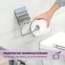 bremermann Toilettenpapierhalter PIAZZA mit Blende Edelstahl matt Bild 3