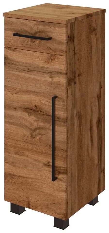 WELLTIME Unterschrank Luena Eiche Schwarz mit Soft-Close - Bild 2