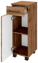 WELLTIME Unterschrank Luena Eiche Schwarz mit Soft-Close Bild 4