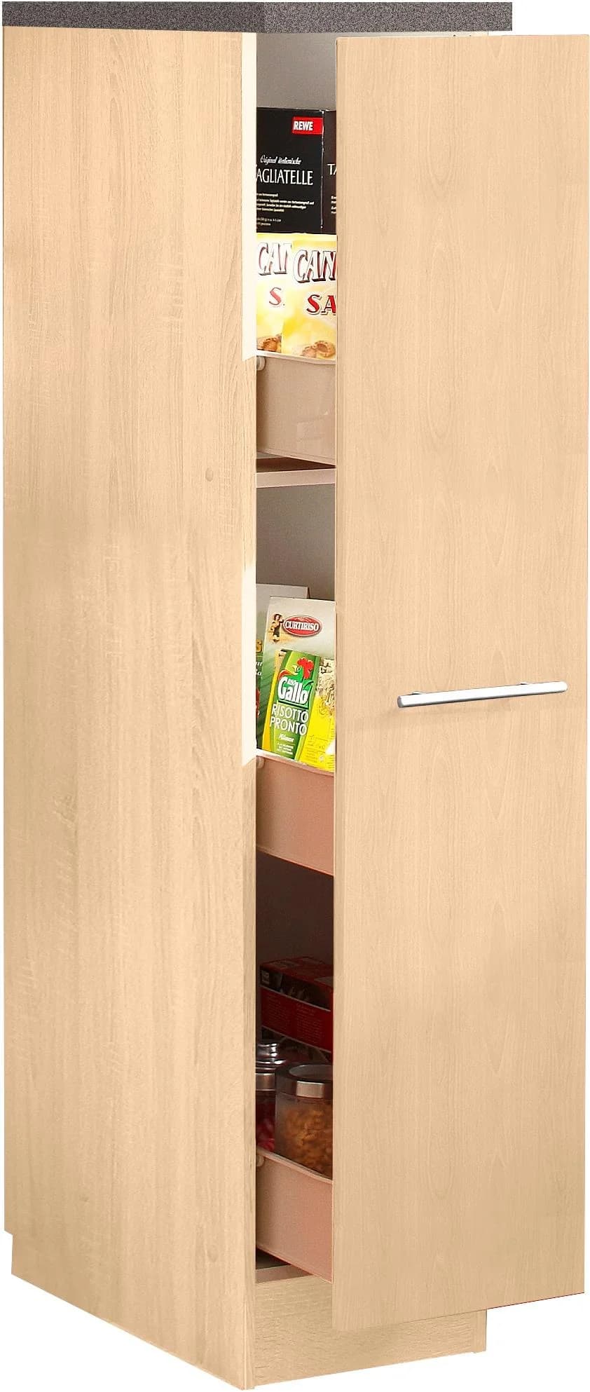 Apothekerschrank KOCHSTATION "KS-Toledo" Buchefarben