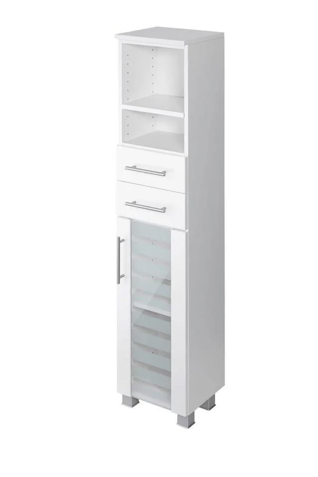 Midischrank WELLTIME Jaca Weiß Hochglanz MDF - Bild 2