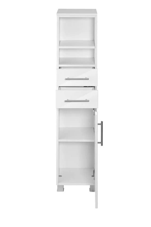 Midischrank WELLTIME Jaca Weiß Hochglanz MDF - Bild 3