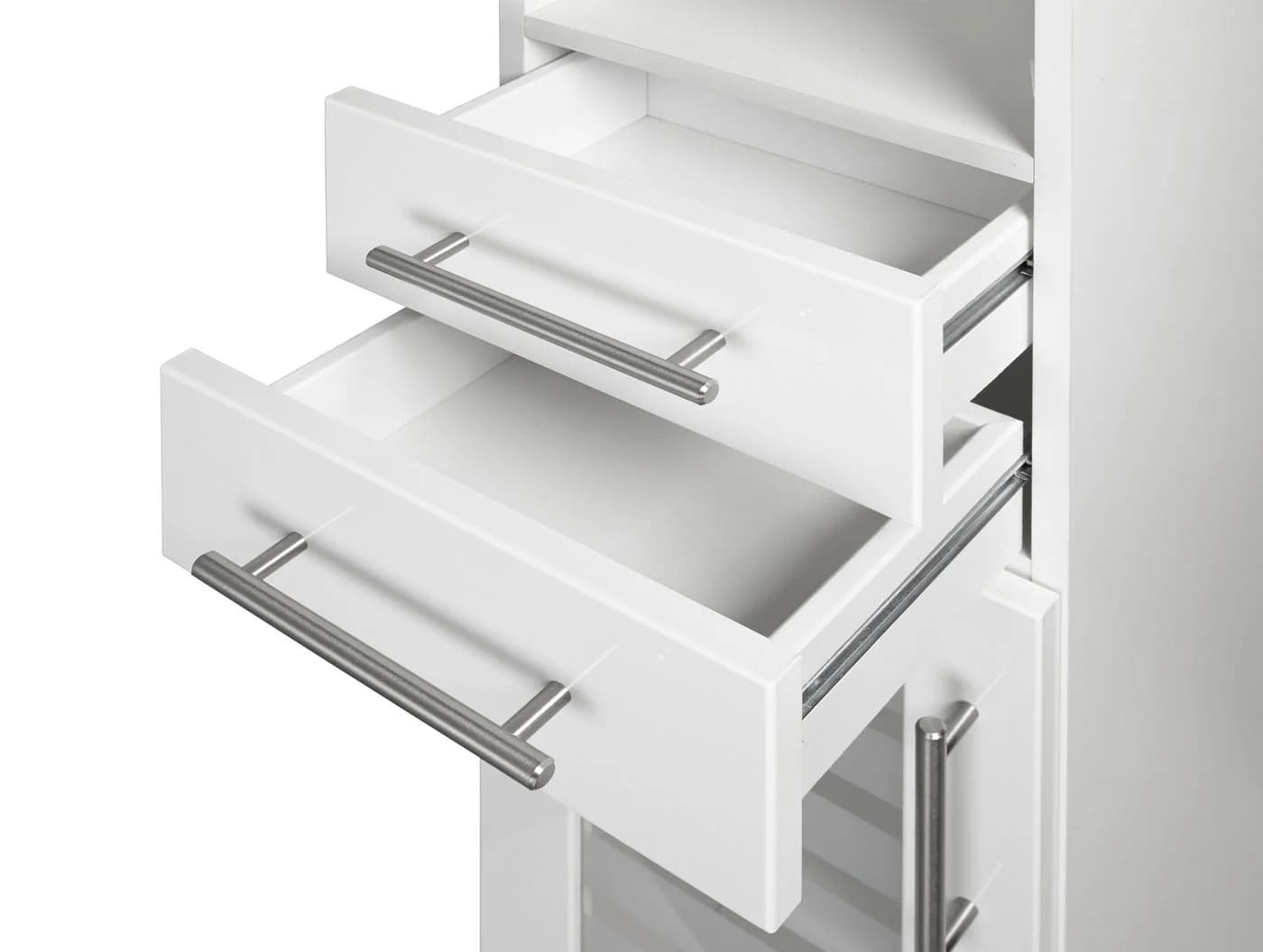 Midischrank WELLTIME Jaca Weiß Hochglanz MDF - Bild 4