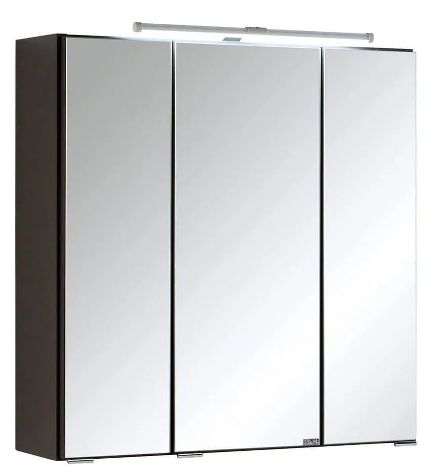 WELLTIME Spiegelschrank Cardiff Grau mit LED und Steckdose - Bild 2