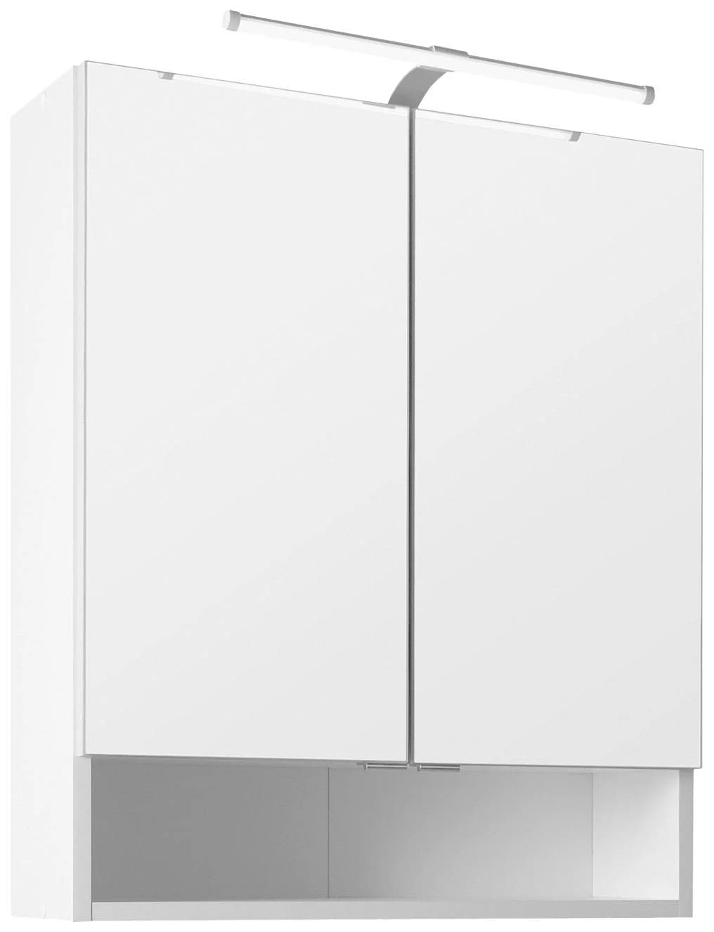 WELLTIME Spiegelschrank 60cm Weiß mit LED und Steckdose - Bild 3