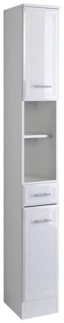 WELLTIME Hochschrank Neapel Weiß Hochglanz 25cm Bild 2