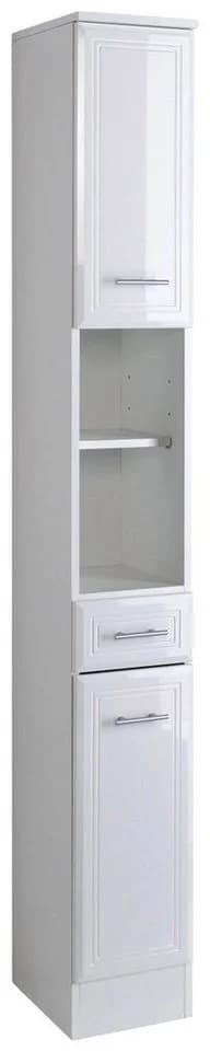 WELLTIME Hochschrank Neapel Weiß Hochglanz 25cm - Bild 2