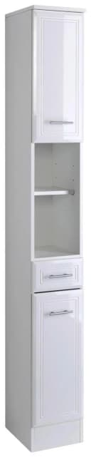 WELLTIME Hochschrank Neapel Weiß Hochglanz 25cm Bild 4
