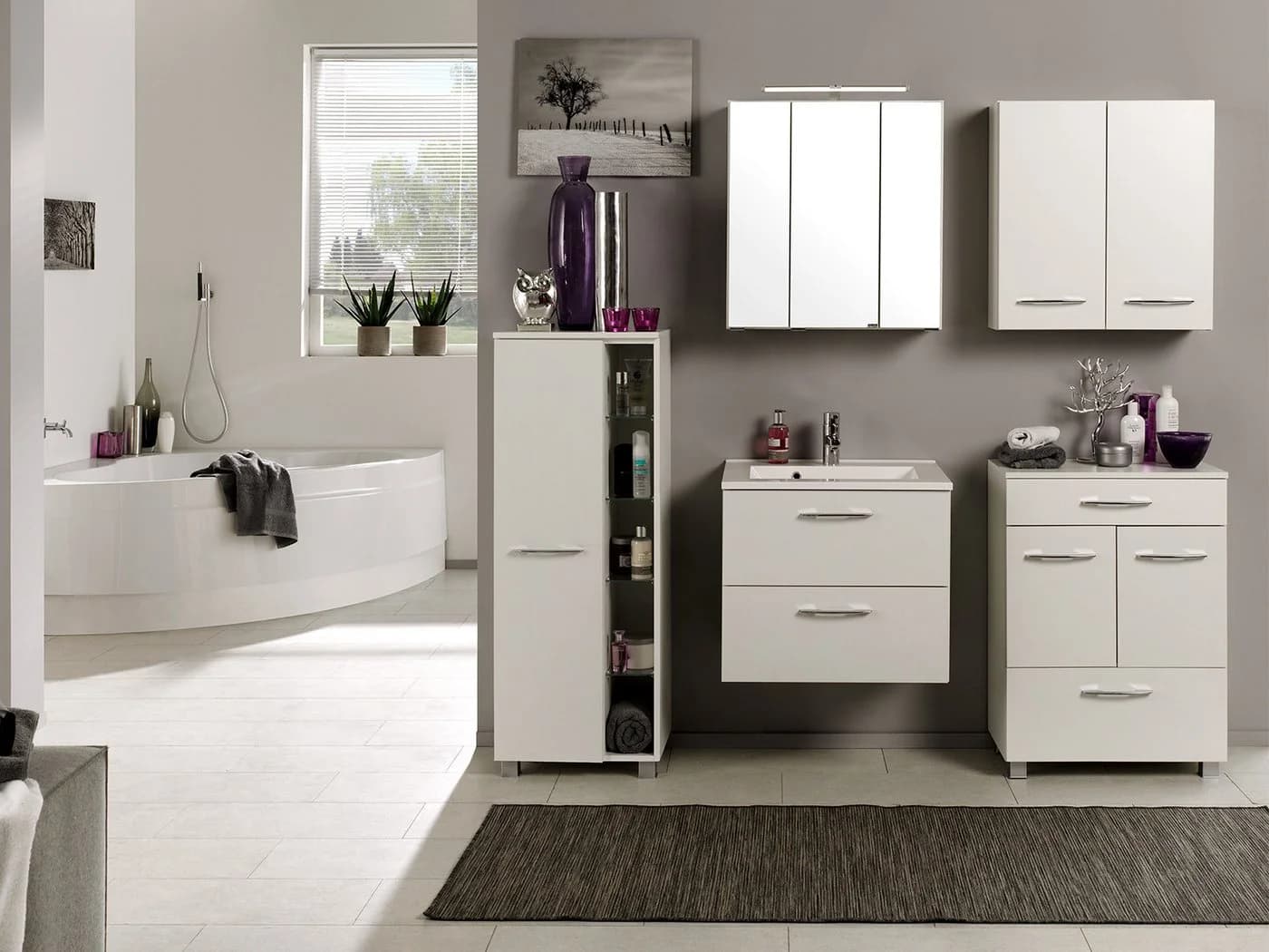 HELD MÖBEL Hängeschrank Weiß Modern - Bild 3