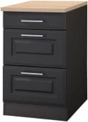 Unterschrank KOCHSTATION KS-Stockholm Grau Metallgriffe Bild 2