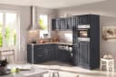 Eckunterschrank KOCHSTATION KS-Stockholm Grau MDF Bild 1