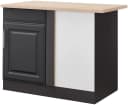 Eckunterschrank KOCHSTATION KS-Stockholm Grau MDF Bild 2