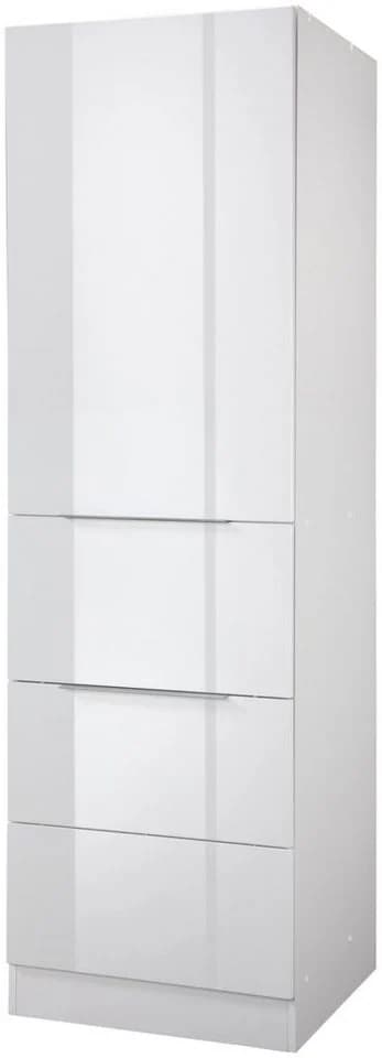 KOCHSTATION Seitenschrank KS-Brindisi Weiß Hochglanz - Bild 2