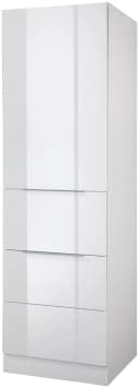 KOCHSTATION Seitenschrank KS-Brindisi Weiß Hochglanz Bild 5