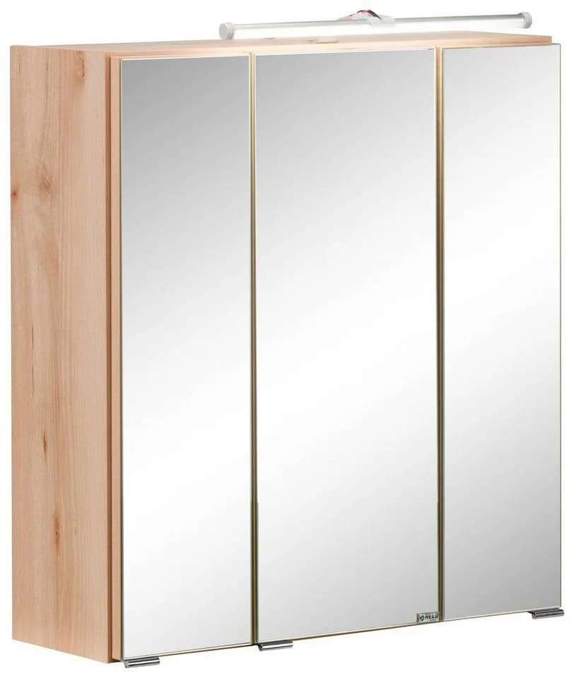 WELLTIME Spiegelschrank Portofino Braun mit LED-Beleuchtung - Bild 2