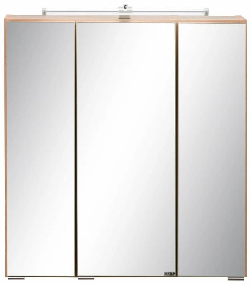 WELLTIME Spiegelschrank Portofino Braun mit LED-Beleuchtung - Bild 3