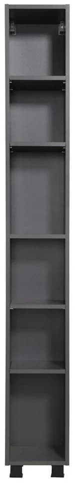WELLTIME Hochschrank Trento Grau Badregal - Bild 2