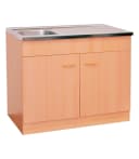 Kochstation Spülenschrank KS-Elster 80cm Braun Holzwerkstoff Bild 5