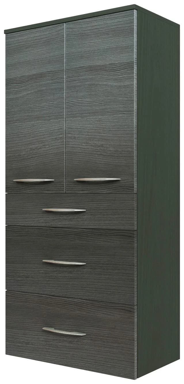 WELLTIME Midischrank Florida Grau mit Soft-Close