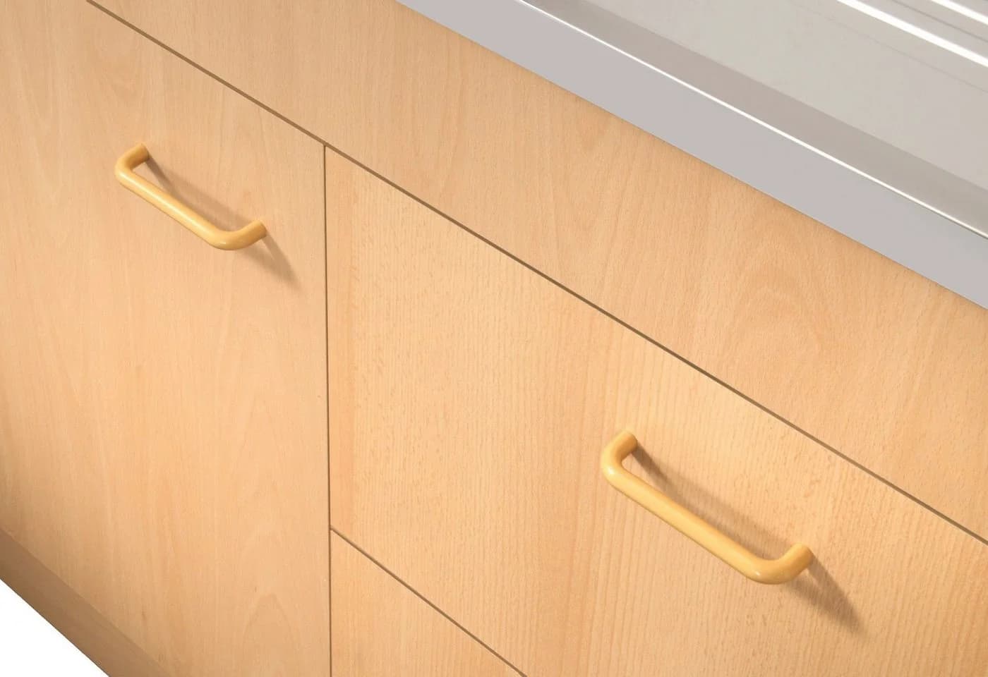 Kochstation Spülenschrank KS-Elster 100cm Buchefarben - Bild 3